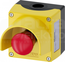 SIRIUS ACT 22mm czerwony/żółty Przycisk awaryjny w obudowie