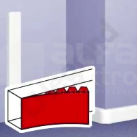 DLP-N 130mm biały Pokrywa kanału kablowego elastyczna