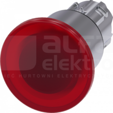 SIRIUS ACT 22mm czerwony Przycisk grzybkowy podśw.metal