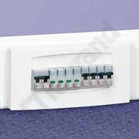 DLP-N 10M S300 130mm biały Uchwyt z pokrywą