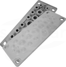 MC25 IP65 RAL7035 Przepust