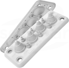 MB4/10 IP55 szary RAL 7035 Przepust wielootworowy