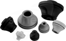 T-VET10 IP67 RAL 7035 Przepust gumowy