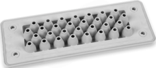 MH24 F30-1 IP66 RAL 7035 szary Przepust wielootworowy