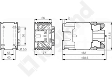 CTX-X 110A 230VAC NO+NC Stycznik
