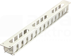 19-0035S z przepustem kablowym WB-S 1U RAL7035 Organizator kabli