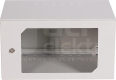 SWK 19 6Ux600x600mm IP54 szary Szafa wisząca zewn.drzwi z szybą