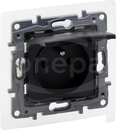 NILOE SELECTION 2P+Z IP44 16A 250V antracyt Gniazdo