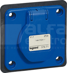 16A 2P+Z 230V IP44 Gniazdo tablicowe