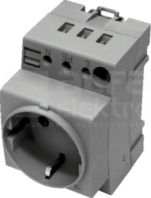 SZ (2szt) Gniazdo do mont.na szynie