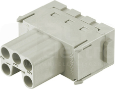 HAN MODULAR 5 16A 400V 0,14-2,5mm2 Wkład stykowy do złącz żeński