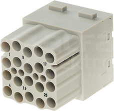 HAN MODULAR 20 16A 500V 0,14-4mm2 Wkład stykowy do złącz żeński
