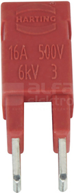 HAN-ES 2x1 16A czerwony Mostek