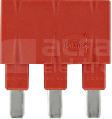 HAN-ES 1x3 16A czerwony Mostek
