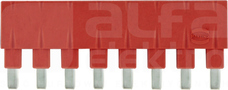 HAN-ES 1x8 16A czerwony Mostek