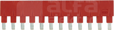 HAN-ES 1x12 16A czerwony Mostek