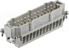 HAN 24E 16A 400V 1-2,5mm2 Element mocujący wkładów styk.męski