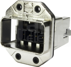 HAN PUSHPULL POWER L METAL PFT FIX COD Gniazdo zasilania