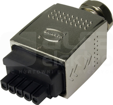 HAN PP POWER L MET PLUG FIX COD 9-13MM Wtyk zasilania