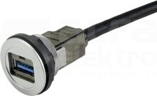 USB 3.0 A-A PFT 1m IP20 srebrny Przewód USB