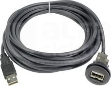 USB 2.0 A-A PFT czarny 5,0m Kabel USB