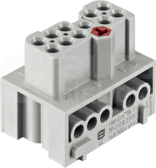 HAN ECO 10 16A 500V 0,75-2,5mm2 Element mocujący wkładów styk.żeński
