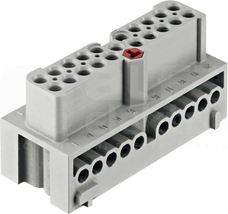 HAN ECO 20 16A 500V 0,75-2,5mm2 Element mocujący wkładów styk.żeński