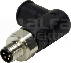 M8-SCREW-3P-M-ANG Wtyk męski kątowy
