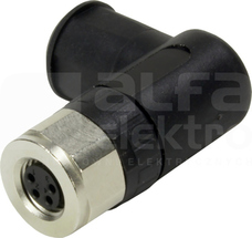 M8-SCREW-4P-F-ANG Wtyk żeński kątowy