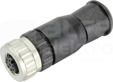 M12-SCREW-8P-ACOD-F-STR Wtyk żeński prosty