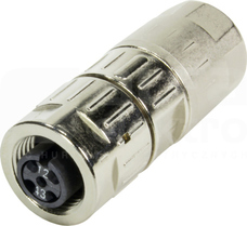 M12 5P 0,13-0,82mm2 4A Wtyk żeński prosty