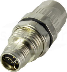 M12-SD-CC-CRIMP-8P-YCOD-M-STR-SHLD Złącze M12