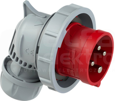 TURBO TWIST 16A 4P 400V IP67 Wtyczka przenośna kątowa nikiel