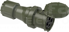MILITARY 125A 4P 400V IP67 Gniazdo przenośne