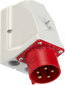 32A 5P 400V IP44 Wtyczka odbiornikowa przelotowa
