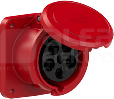 63A 5P 400V 107x100 IP44 Gniazdo tablicowe proste