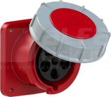 POWER TWIST 63A 5P 107x100 IP67 Gniazdo tablicowe proste