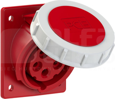 16A 5P 400V 97x80 IP67 Gniazdo tablicowe skośne