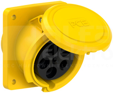 POWER TWIST 63A 5P 110V IP44 Gniazdo tablicowe skośne