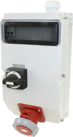125A 5P 400V M63 0-1 IP66 Gniazdo