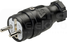 TAURUS 16A 2P+Z 250V IP44 Wtyczka gumowa