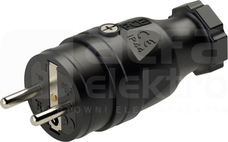 TAURUS 16A 2P+Z 250V IP44 Wtyczka gumowa