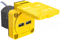 USB type A 2x5V 2,1A IP54 Gniazdo ładowania