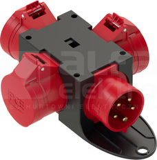 WE:16A/5P WY:3x16A/5P IP44 Rozgałęźnik