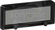 900612s-p 229x93x25  12 mod IP66/IP67 czarny Okienko inspekcyjne do rozdzielnicy