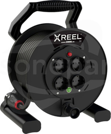XREEL 4GS 25mb H05RR-F 3x1,5 IP20 Przedłużacz zwijany jednofazowy z tworzywa