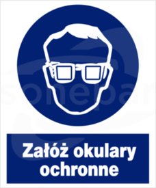 ZNO-2 225x275 "ZAŁÓŻ OKULARY OCHRONNE" Znak bhp nakazu