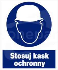 ZNO-3 225x275 "STOSUJ KASK OCHRONNY" Znak bhp nakazu