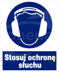 ZNO-4 225x275 "STOSUJ OCHRONĘ SŁUCHU" Znak bhp nakazu