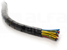 GST-12B 12mm czarny (10mb) Wąż spiralny